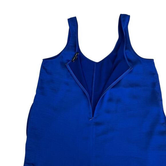 Universal Standard Judy Satin Relaxed Jumpsuit Royal Blue Flawed US 10-12 - Picture 11 of 16
